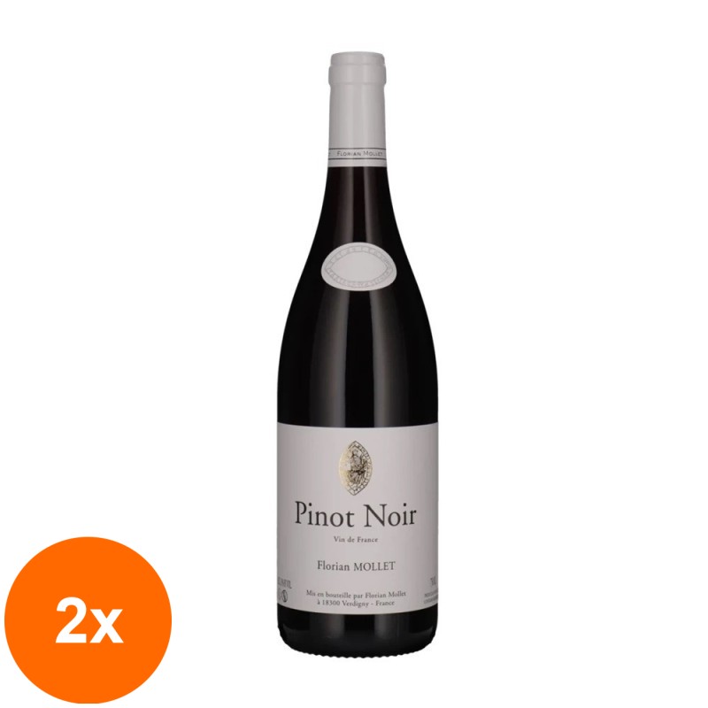 Set 2 x Vin Domaine Roc De l'Abbaye Pinot Noir Cuvee Tradition, 2022, Rosu, 0.75 l