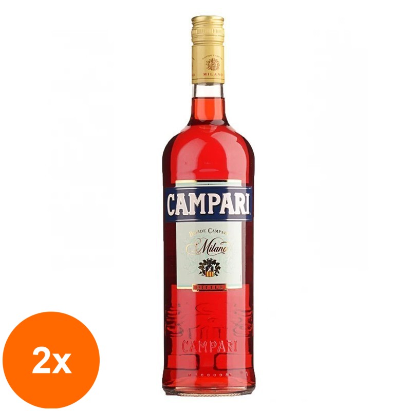 Set 2 x Bitter Campari, 1 l, 25 % Alcool