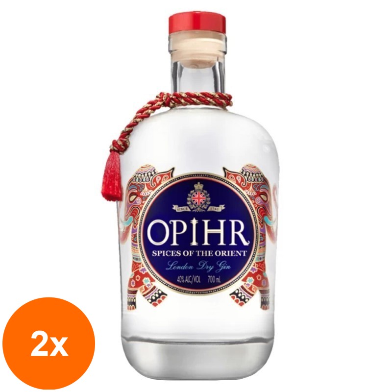 Set 2 x Gin Qnt Opihr Oriental Spiced, 42.5% Alcool, 0.7 l