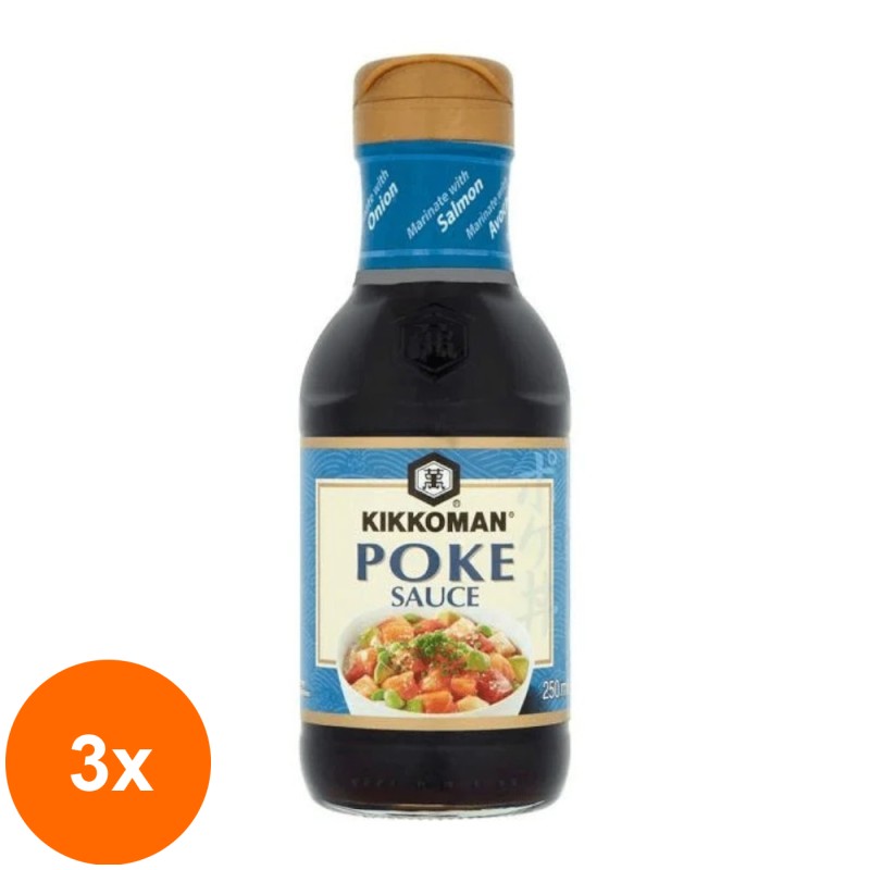 Set 3 x Sos Poke, Kikkoman, 250 ml