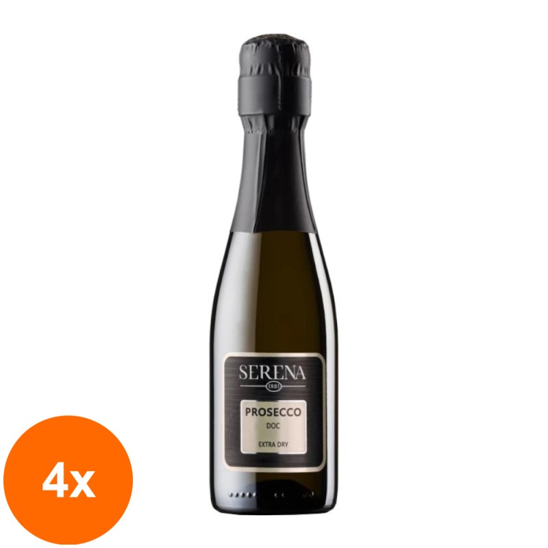 Set 4 x Prosecco Alb Serena 1881 Extra Dry, DOC, 200 ml