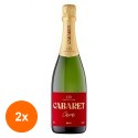 Set 2 x Vin Spumant Castell D'Or Cabaret Cava Brut, 0.75 l