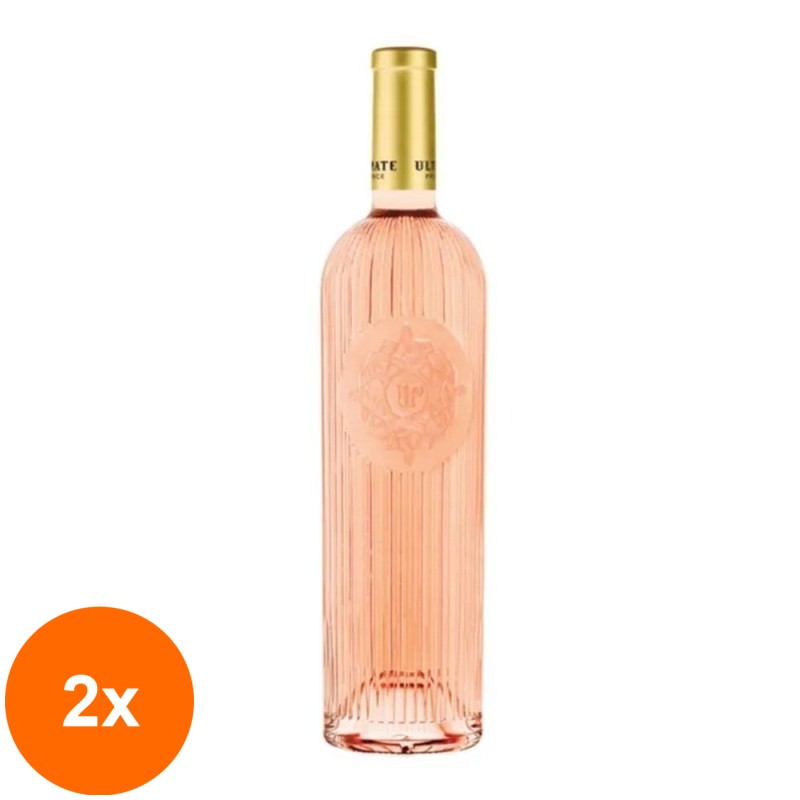 Set 2 x Vin Chateau de Berne Cotes de Provence Ultimate Provence, AOP, Rose Sec, 0.75 l