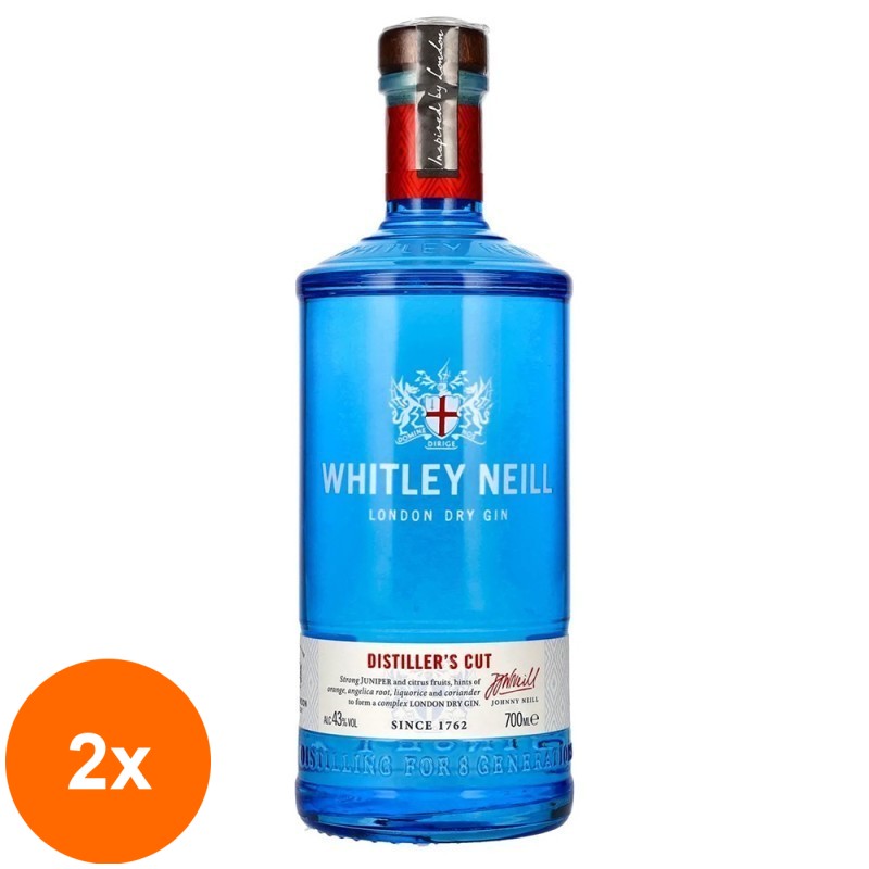 Set 2 x Gin Distillers Cut Whitley Neill, 0.7 l, 43 % Alcool