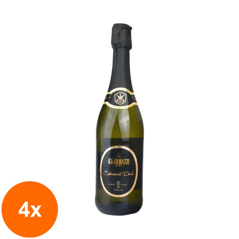 Set 4 x Vin Spumant Alb Dulce Giacobazzi Modena, 0.75 l