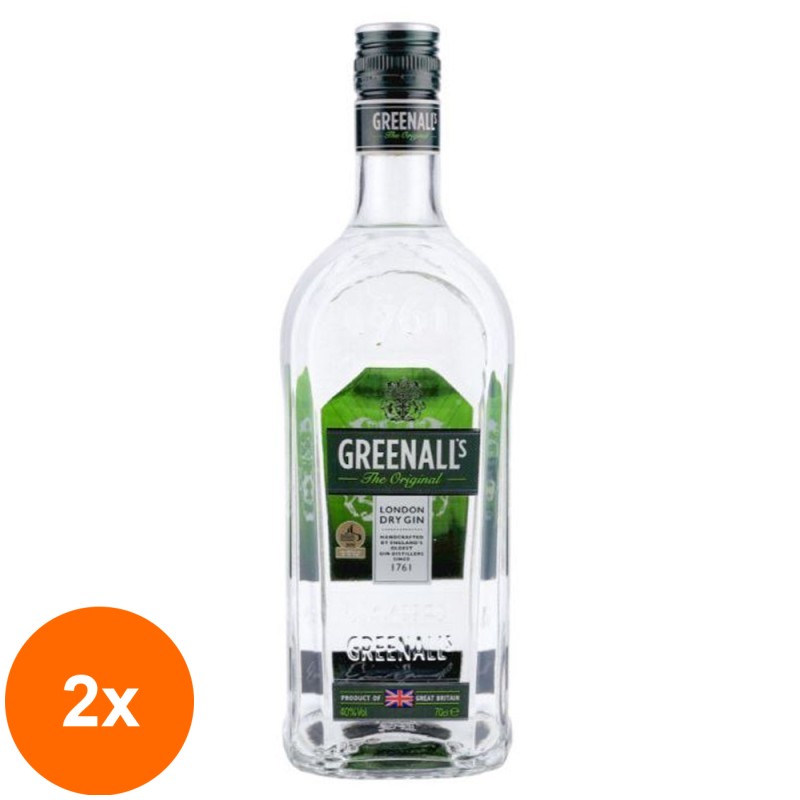 Set 2 x Gin Greenalls Original, 0.7 l, 40 % Alcool