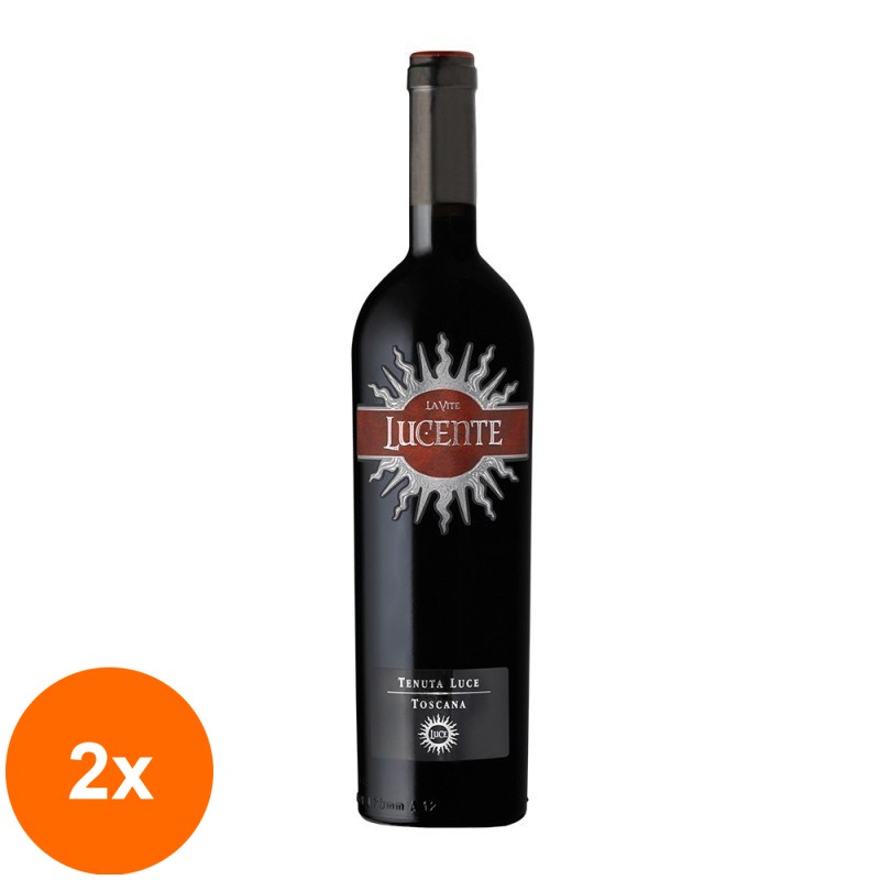 Set 2 x Vin Rosu Lucente Tenuta Luce 2017, 14.5% Alcool, Sec, 0.75 l