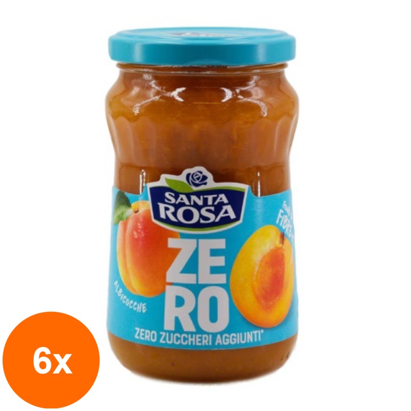 Set 6 x Gem de Caise, Santa Rosa, Zero Zahar Adaugat, 300 g