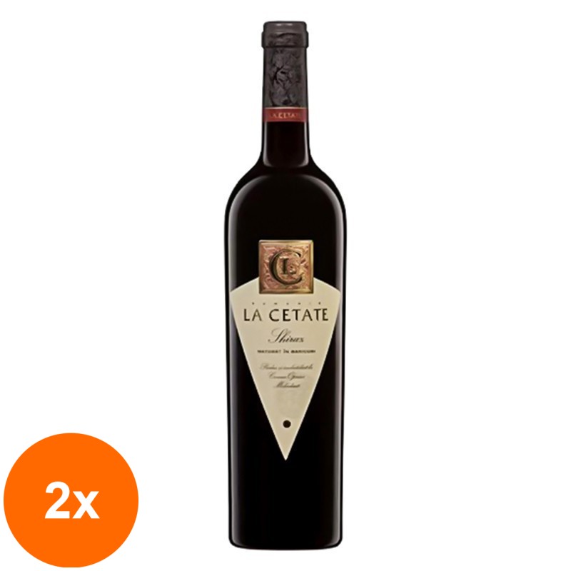 Set 2 x Vin La Cetate Crama Oprisor, Shiraz, Rosu Sec, 0.75 l