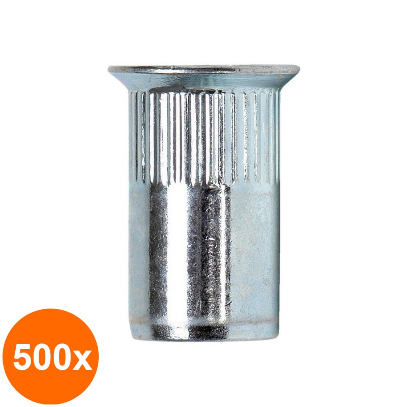 Set 500 x Piulite-Nit Ingropate Cap Tesit Otel-M 6 x 14.5