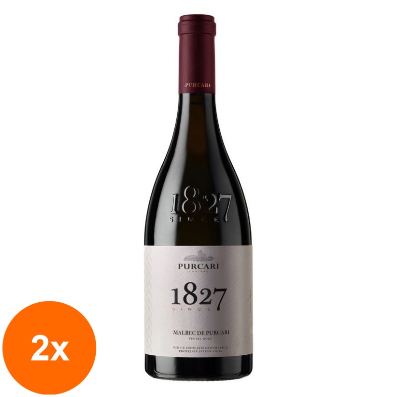 Set 2 x Vin Malbec de Purcari, Rosu Sec, 0.75 l