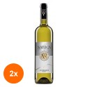 Set 2 x Vin Alb Sarica Aniversarium, Demisec, 0.75 l