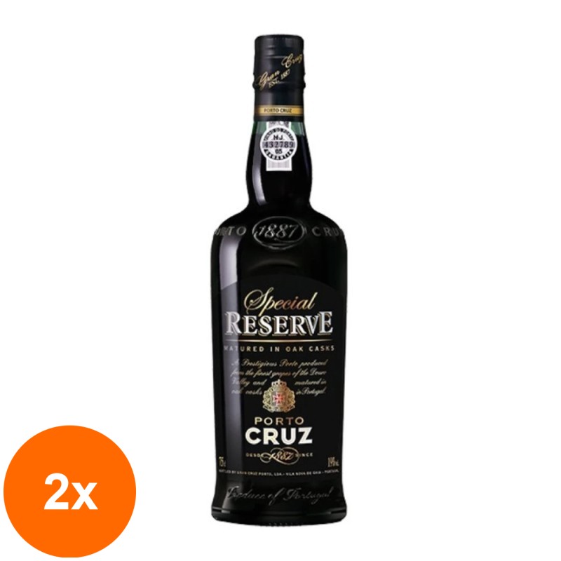 Set 2 x Vin Porto Cruz, Special Reserve, 19% Alcool, Rosu, 0.75 l