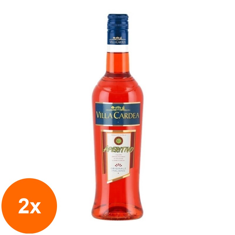 Set 2 x Aperitiv Rosu Villa Cardea, 0.7 l, 11 % Alcool