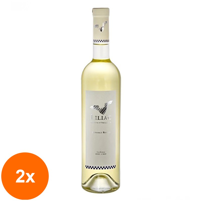 Set 2 x Vin Liliac, Alb, Feteasca Regala, Sec, 0.75 l