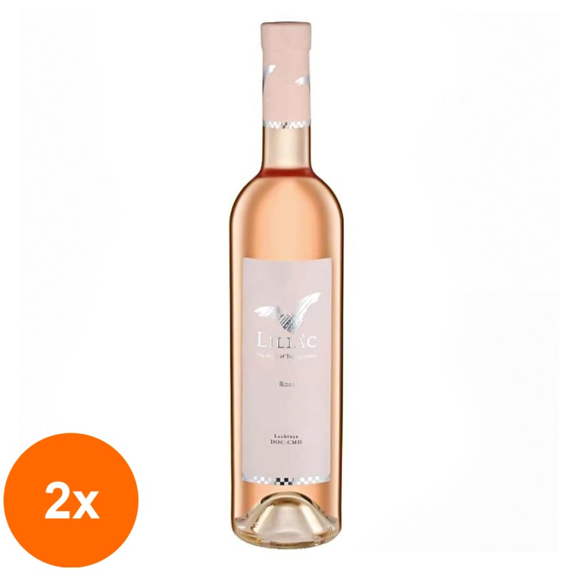 Set 2 x Vin Liliac, Rose, Pinot Noir, Sec, 0.75 l