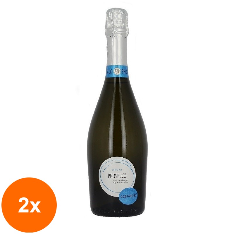 Set 2 x Prosecco Costaross, Alb, DOC, 0.75 l