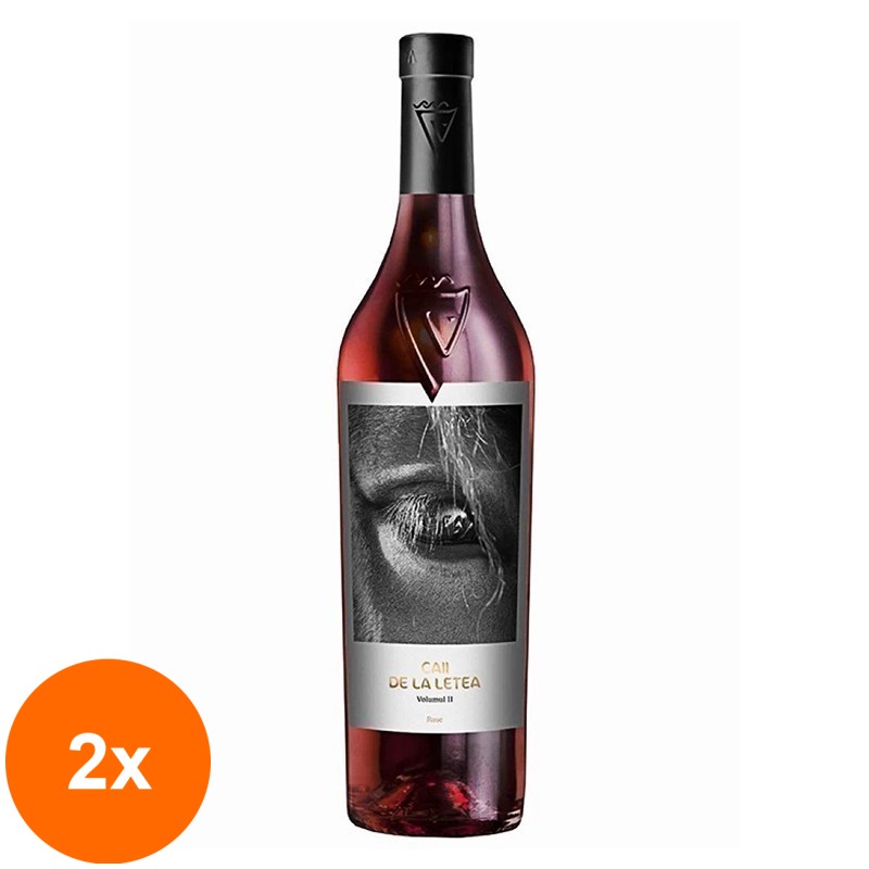 Set 2 x Vin Rose Sarica Niculitel Caii de la Letea Vol. II, Cupaj, Sec, 0.75 l