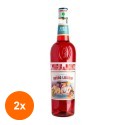 Set 2 x Lichior Caffo, Santa Maria Al Monte, Rosso Liguria, 15% Alcool, 1 l