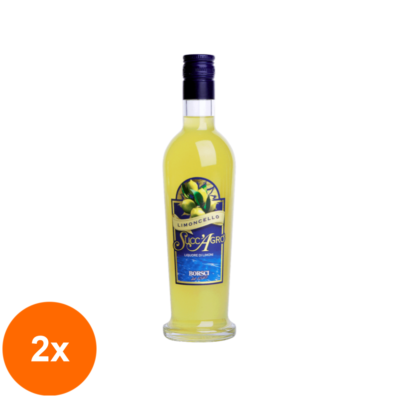 Set 2 x Bauturi Alcoolice Limoncello Borsci, 28% Alcool, 0.5 l