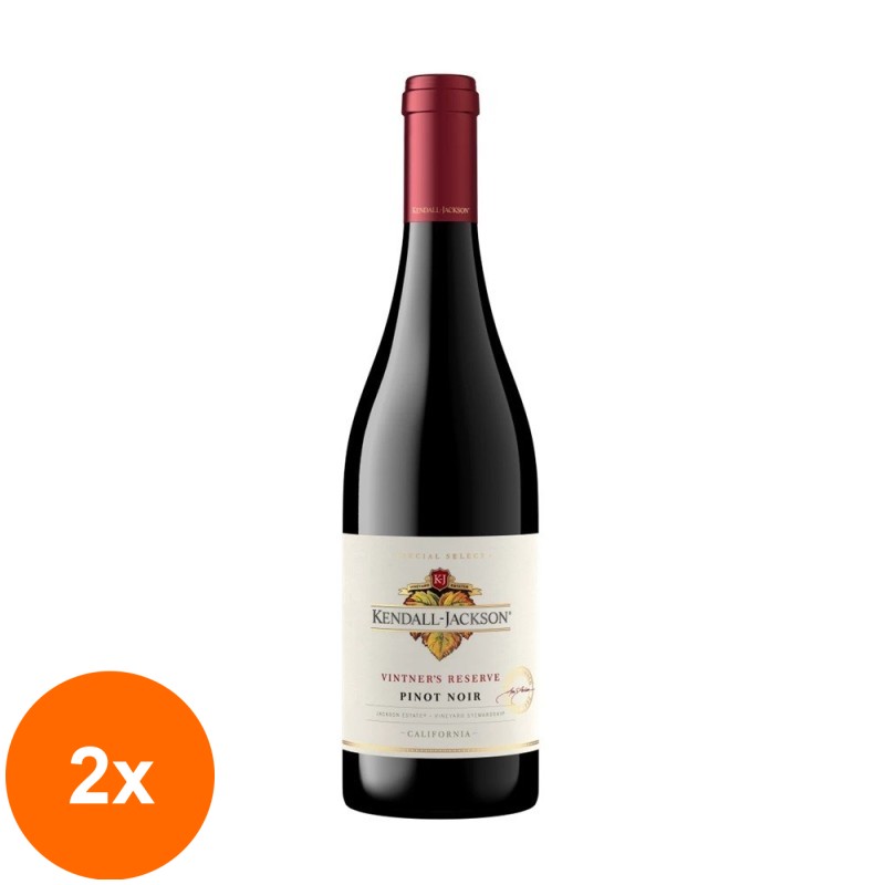 Set 2 x Vin Kendall-Jackson, Vintner's Reserve, California, Rosu, Pinot Noir,  0.75 l