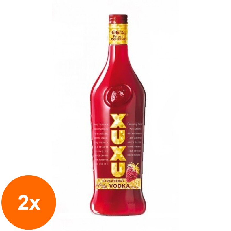 Set 2 x Lichior Capsuni & Vodka Xuxu, 15% Alcool, 0.7 l