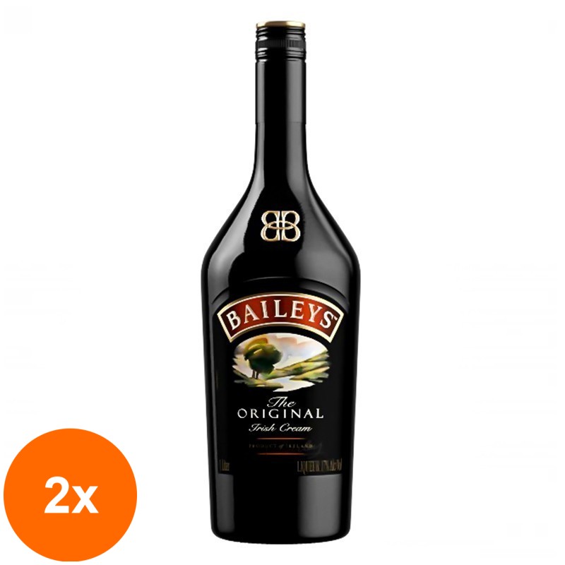 Set 2 x Crema de Whisky Baileys Irish Cream, 17% Alcool, 1 l