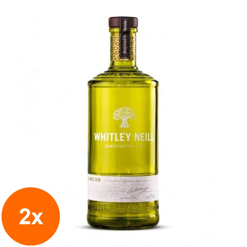 Set 2 x Gin Whitley Neill, Quince, 41.3% Alcool, 0.7 l