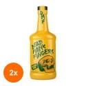 Set 2 x Rom Dead Mans Fingers, Mango Rum, 37.5% Alcool, 0.7 l