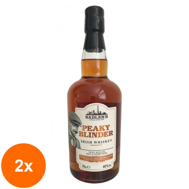 Set 2 x Whiskey Irlandez Peaky Blinder, Alcool 40%, 0.7 l