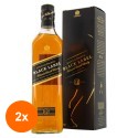 Set 2 x Whisky Johnnie Walker Black 12 Ani, 0.7 l, 40% Alcool