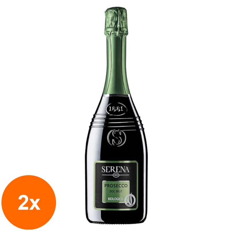 Set 2 x Prosecco Bio, Terra Serena, DOC, Brut, 0.75 l, 11 % Alcool