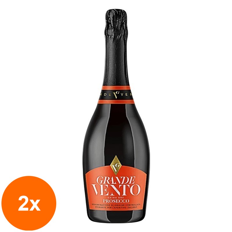 Set 2 x Prosecco Alb Grande Vento, 11% Alcool, 0.75 l