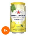 Set 8 x Suc de Lamaie San Pellegrino Limonata, Doza, 0.33 l