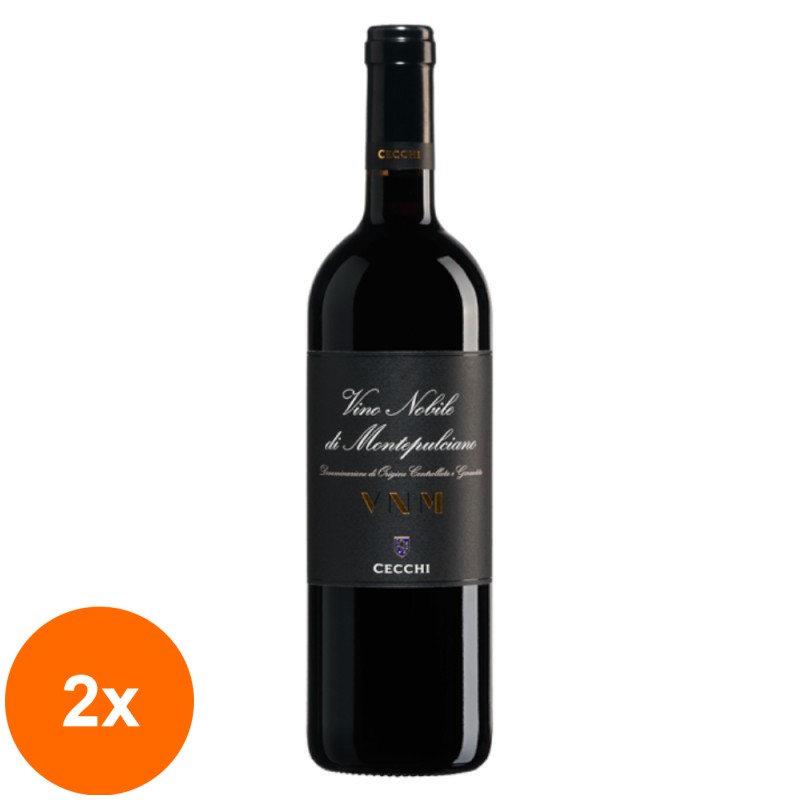 Set 2 x Vin Rosu Nobile Di Montepulciano Cecchi DOCG, 0.75 l