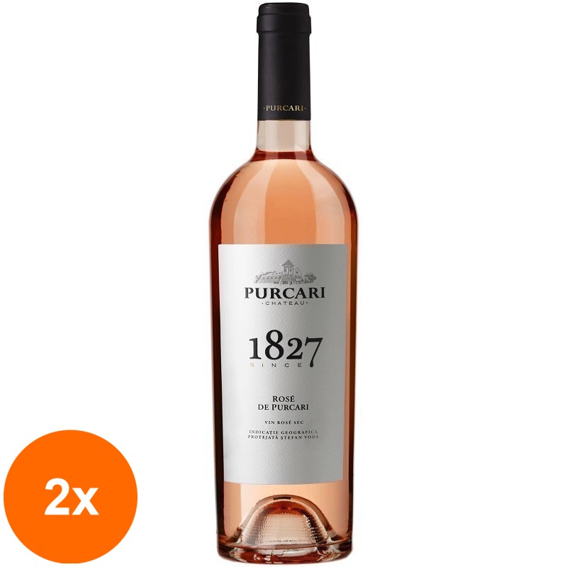 Set 2 x Vin Purcari 1827, Rose Sec, 0.75 l