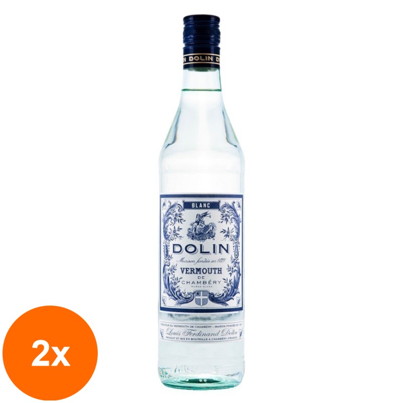 Set 2 x Vermut Dolin Blanc, 16% Alcool, 0.75 l