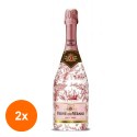 Set 2 x Vin Roze Brut Editie Limitata Veuve Du Vernay Franta, 0.75 l