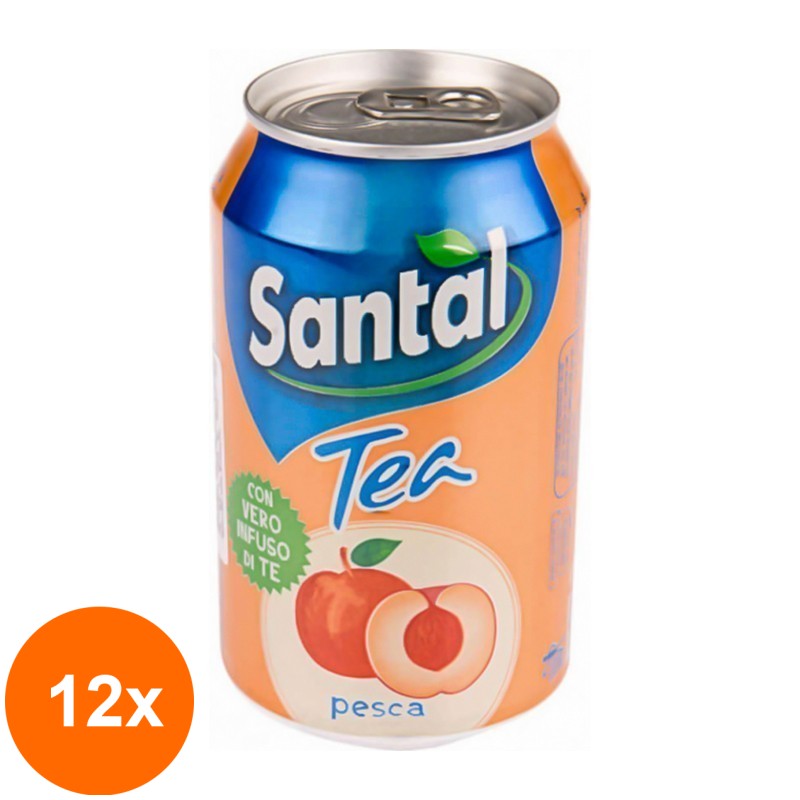 Set 12 x Ice Tea cu Piersici Santal, 0.33 l