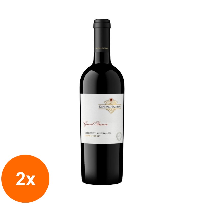 Set 2 x Vin Kendall-Jackson, Grand Reserve, Sonoma County, Cabernet Sauvignon, Alb, 0.75 l