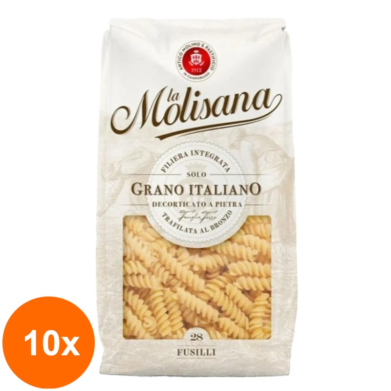 Set 10 x Paste No28 Fusilli La Molisana, 500 g