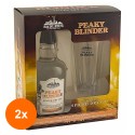 Set 2 x Pachet Gin Peaky Blinder si Pahar, Spiced Dry, 40% Alcool, 0.7 l