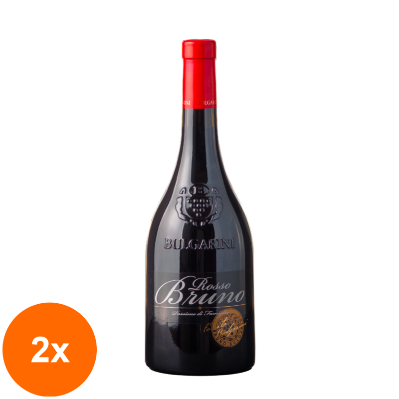 Set 2 x Vin Bulgarini Italia Rosso Bruno, Rosu Sec, 0.75 l