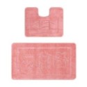 Set 2 Covorase pentru Baie, 60 x 100 cm, 50 x 60 cm, Roz, Maritime Dusty Rose 2580