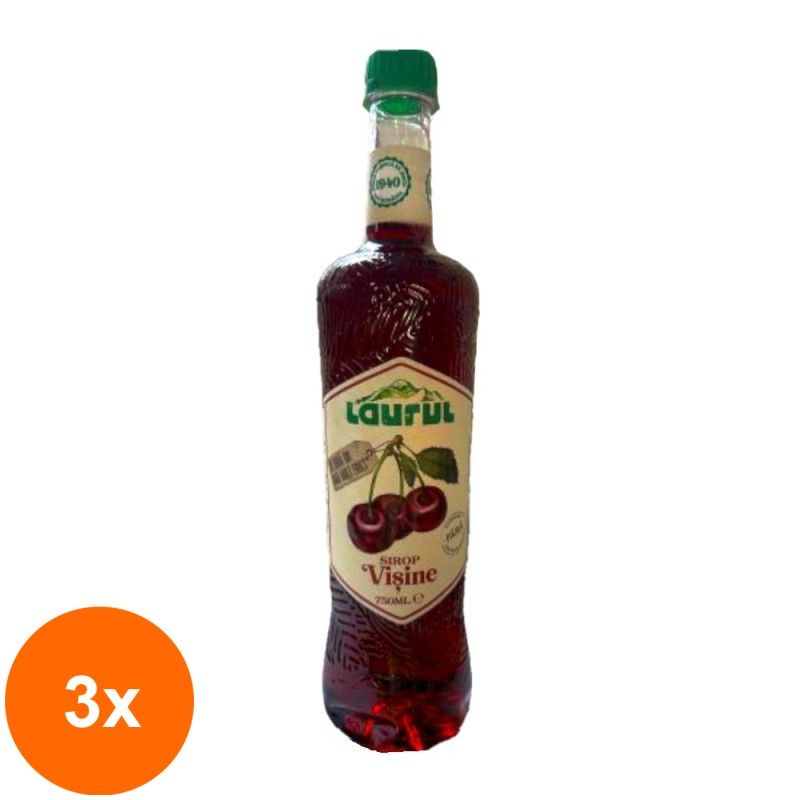 Set 3 x Sirop Laurul Visine, 0.75 l