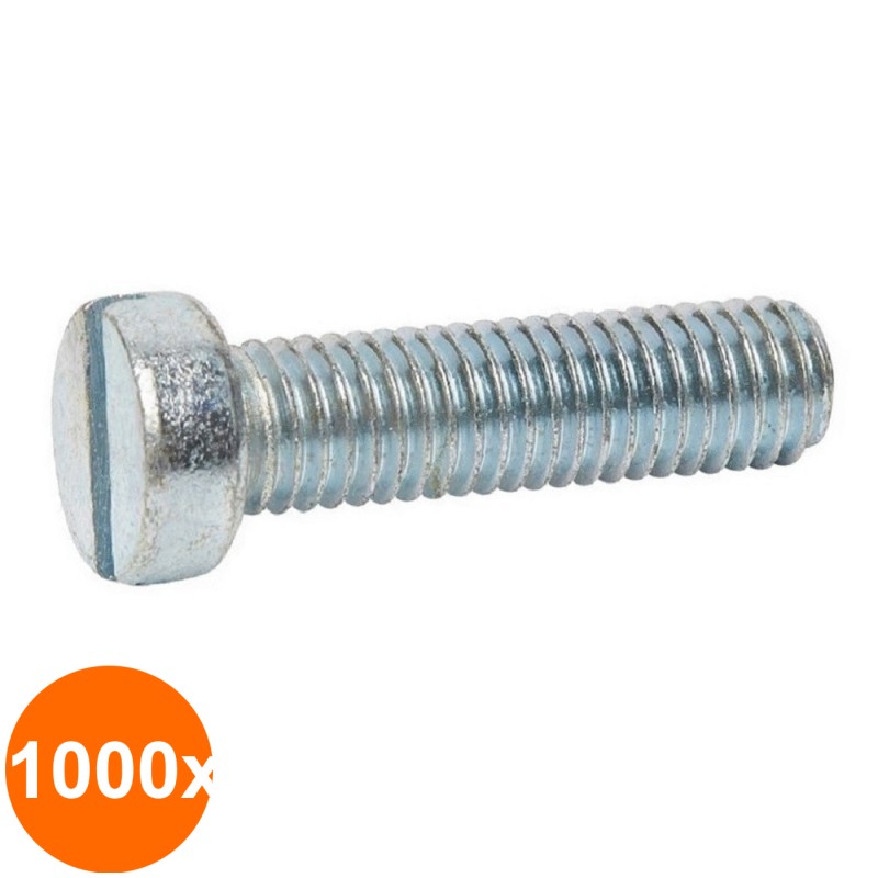 Set 1000 x Surub Cap Cilindric Crestat 84 Otel Gr.4.8 Zincat-M4 x 100