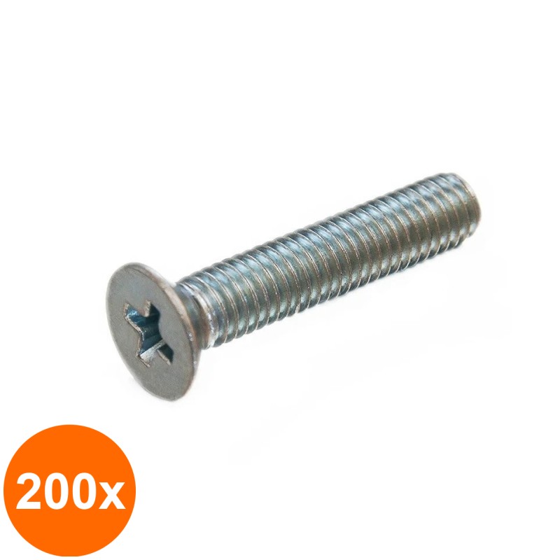 Set 200 x Surub Cap Inecat Locas Cruciform 965 Inox A2 -M5 x 30