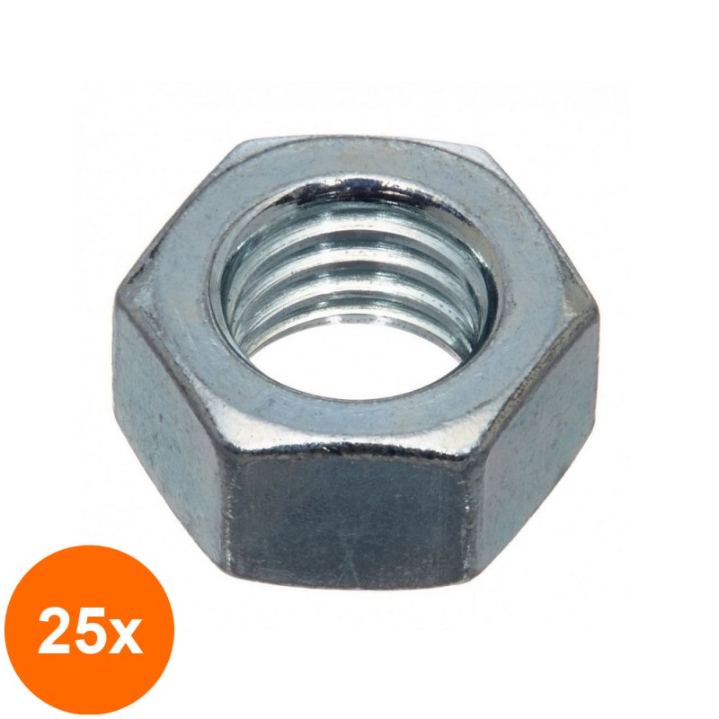 Set 25 x Piulita Inox 934 A2  Hexagonala M20 0934220S