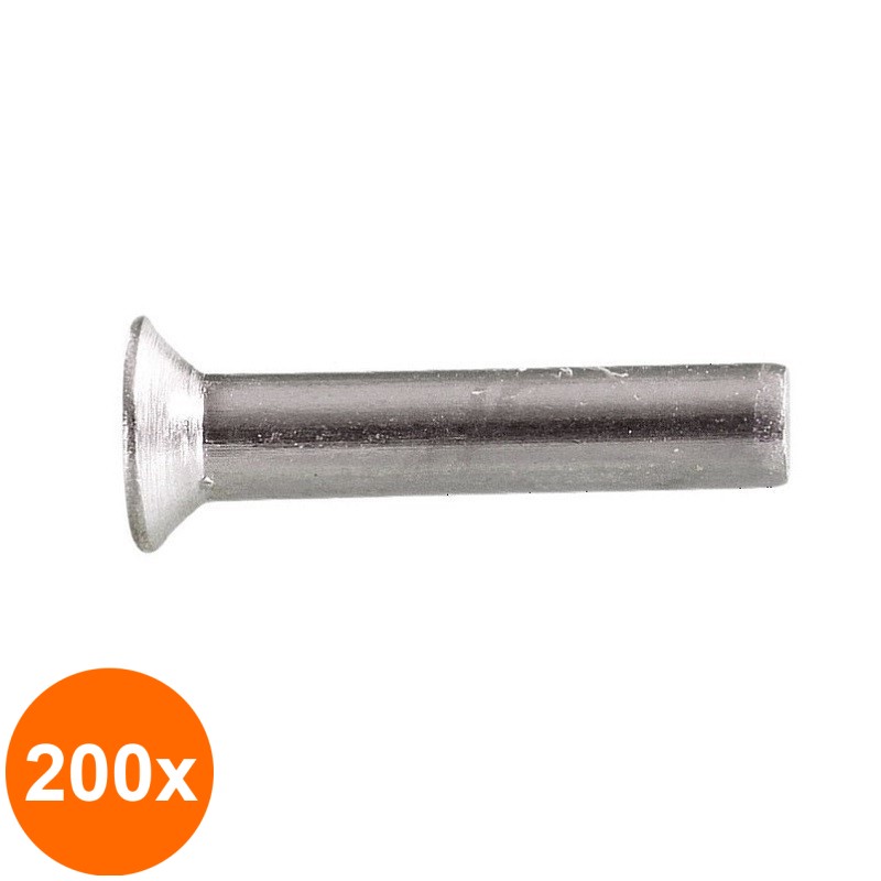 Set 200 x Nit Cap Inecat DIN 661 Inox A2 , 3 x 8