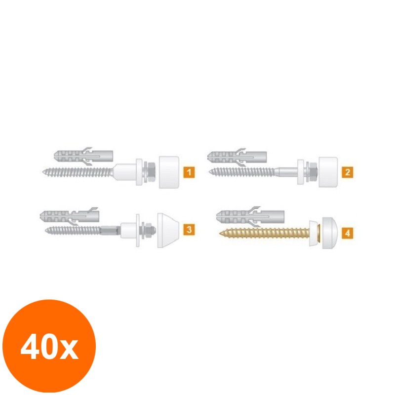 Set 40 x Fixare WC-Tip2 Hex-7 x 70/10